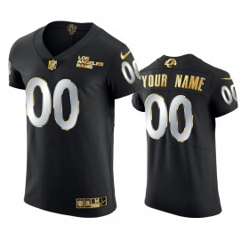Tröjor Los Angeles Rams Custom Svart Golden Edition Vapor Elite - Män